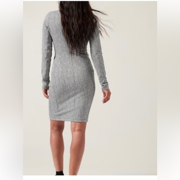 Athleta Delancey Textured Dress-Braiden Black NWT - Picture 4 of 13